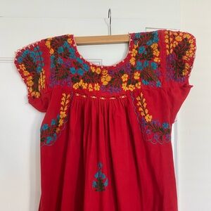 Vintage Embroidered House Dress